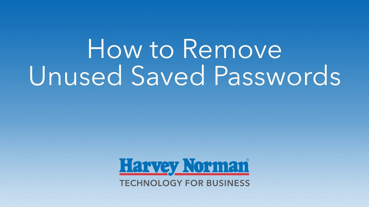 How to Remove Unused Saved Passwords